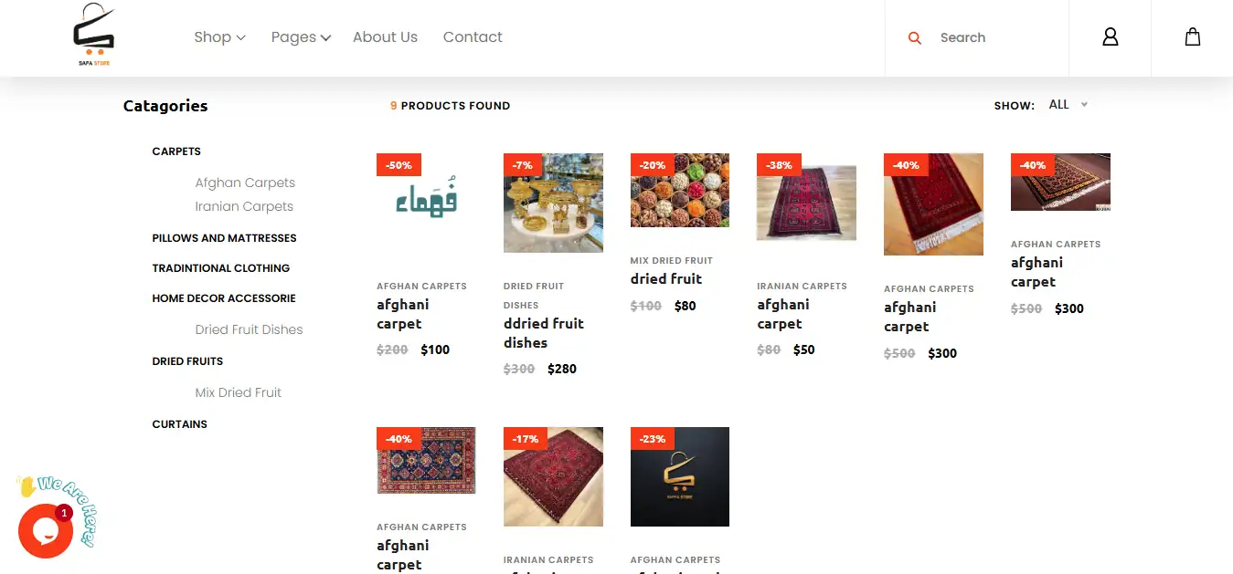 Ecommerce Platform: SaffaStore